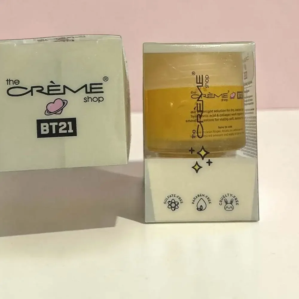 TWO! The Crème Shop BT21 Overnight Glaze Lip Masque Mango Smoothie